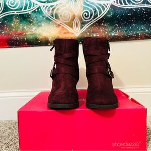 Ella - Burgundy Booties